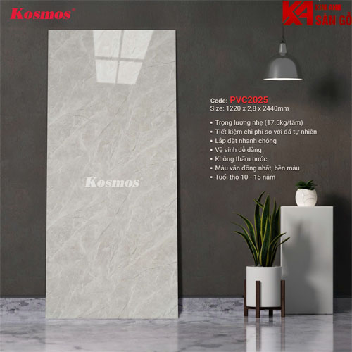Tấm Ốp Tường PVC Giả Đá Kosmos-2025